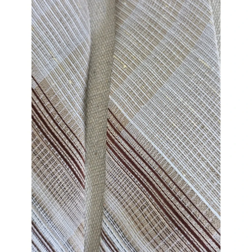 Vintage Wemlon by Wembley Brown Tan Plaid Polyester Necktie Retro 4 Inch Width